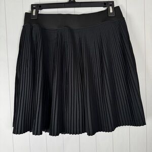 OTOS NEW YORK Black Pleated Mini Skort Golf Tennis Prep Sportswear size 1X EUC